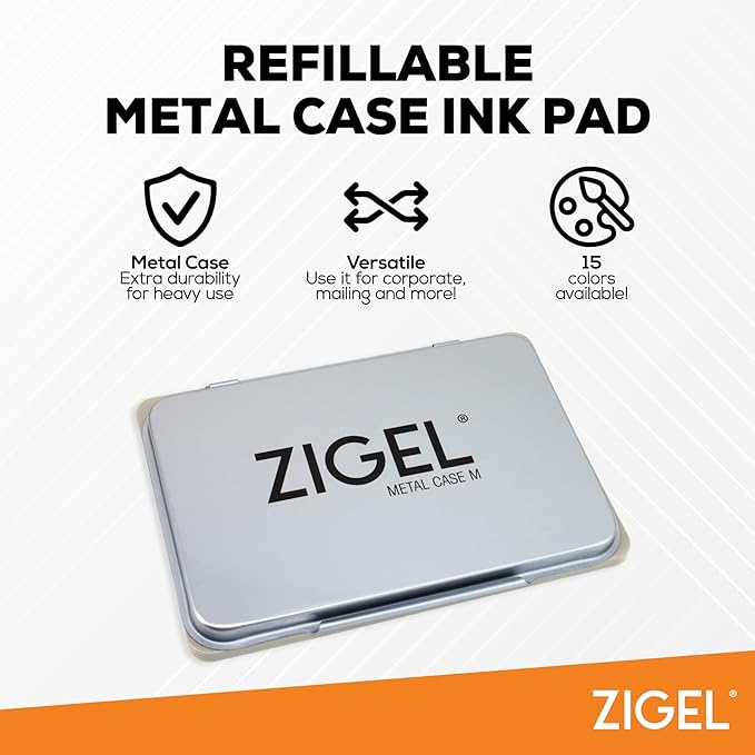 Metal Case Stamp Pad Medium Size, Dry - Image 3
