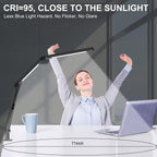 led desk lamp with clamp, architect desk lamp shown in use