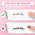 Piochoo Gel Pens, Quick Dry No Smudge, Smooth Writing Comfortable Grip Pen - Image 5