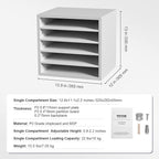 VEVOR Literature Organizers, 5 Compartments Office Mailbox - Image 7