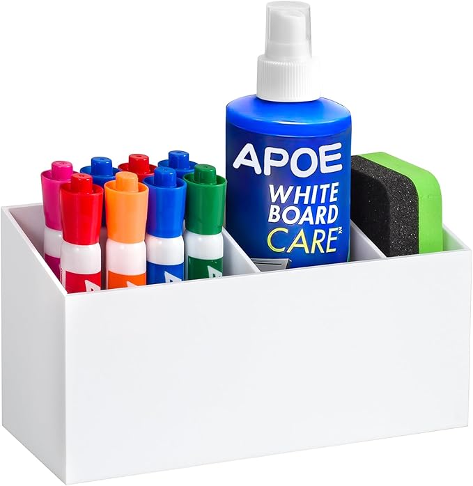 Banafich Magnetic Dry Erase Marker Holder, Acrylic Magnet Pen Holder by Banafich