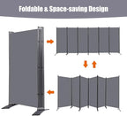 Room Divider 6FT Folding Privacy Screens, 6 Panel Partition Room Dividers - Image 3