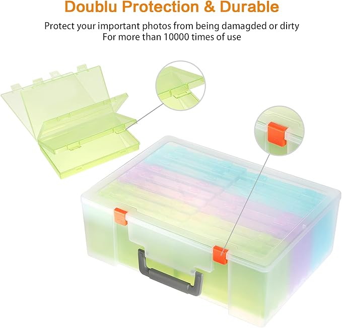Photo Storage Box 4x6, 18 Inner Extra Large Photo Case Large Photo Organizer - Image 4