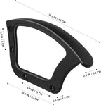 Holibanna Office Chair Arm Rest Replacement Rings Black Plastic 2 Pcs | Slanting Angle Office Chair Arm Rest universal fit for most chairs