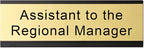 Assistant to The Regional Manager Desk Plate, 2 x 8 inch Novelty Name Plate - Image 2