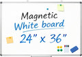 XIWODE 24x36 Inch Magnetic Dry Erase Whiteboard，Silver Aluminum Frame