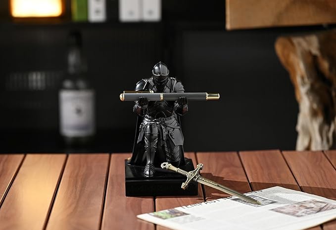 Amoysanli Medieval Armored Warrior Wearing Outerwear, Mobile Phone Stand Knight - Image 6