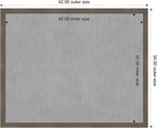 Amanti Art Grey Framed Magnetic Board 34x42 X-Large Vision Board - Image 4