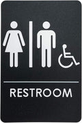 USA Made - Men's and Women's Restroom Signs ADA-Compliant Bathroom Door Signs by RockRidge