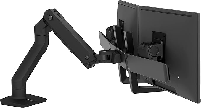 Ergotron – HX Dual Monitor Arm, VESA Desk Mount – by Ergotron