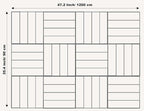 DECORITA Felt Bulletin Board Tiles | Modern Cork Board Alternative | Large Cork - Image 3