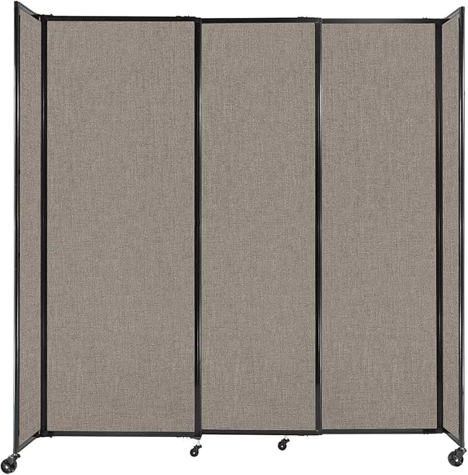 Versare Straightwall Sliding Portable Wall Partition | Freestanding Office by VERSARE