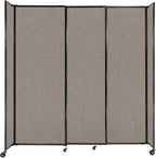 Versare Straightwall Sliding Portable Wall Partition | Freestanding Office by VERSARE