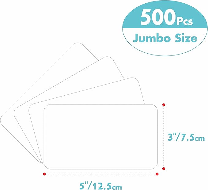 500 Blank Labels, Rectangular Color Code Label - Image 2
