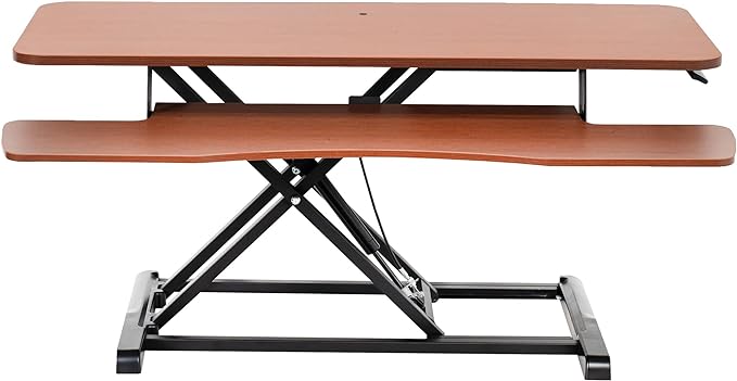 VIVO 42 inch Desk Converter, K Series, Height Adjustable Sit to Stand Riser by VIVO