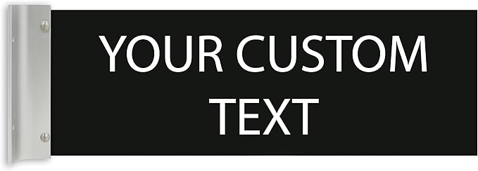 ALPHA DOG SIGNS Custom Projecting Hallway Nameplate, Personalized 2-Line Text by AlphaDog