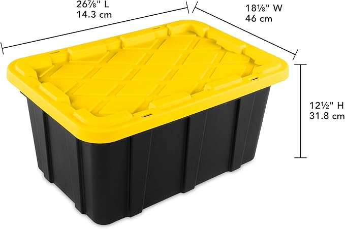 Sterilite 18-Pack Stackable Storage Bins, Heavy Duty Totes w/Lids, 17 Gallon - Image 3