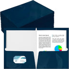 Yeaqee 100 Pack 2 Pockets Glossy Laminated Paper Folder First Day of School by Yeaqee