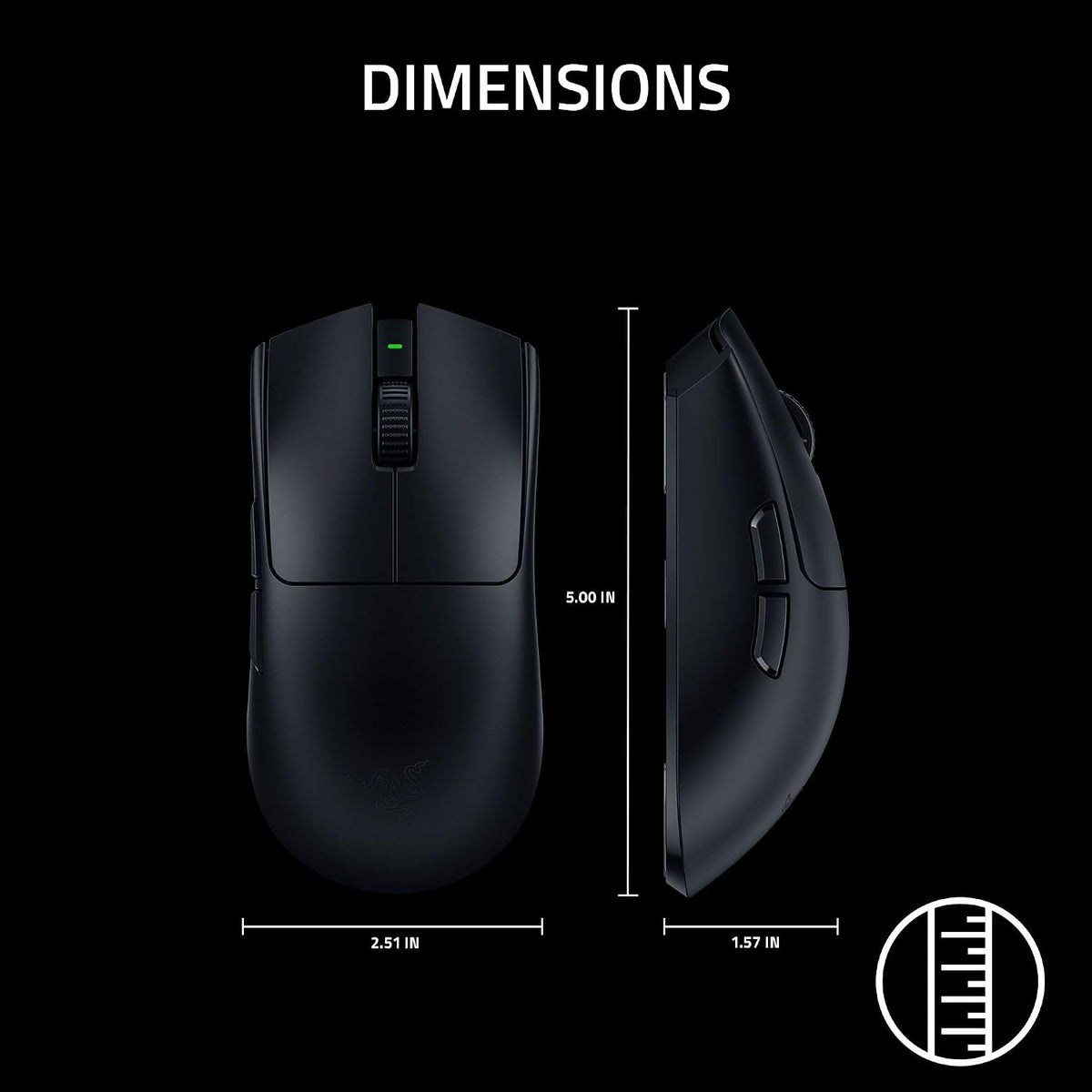 Razer Viper V3 Pro SE Wireless Gaming Mouse, 95 Hr Battery, 54g, Black