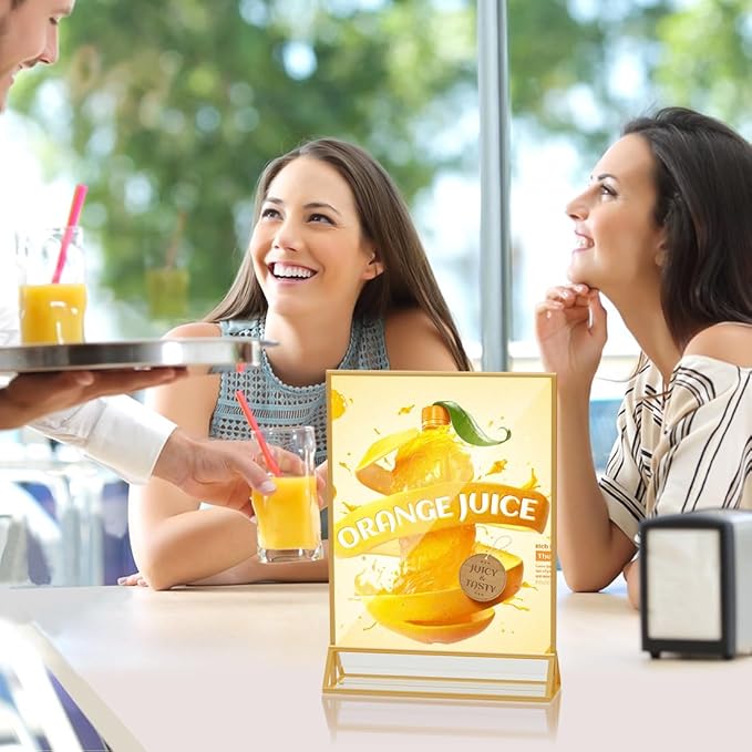 PPH-Sisy Acrylic Sign Holder 8.5 x 11, Double Sided Clear Display Stand - Image 7