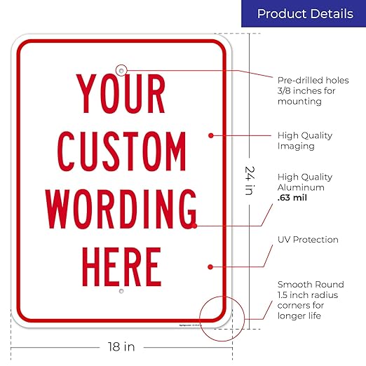 Custom Sign, Personalized Metal Signs, Customize - Image 3