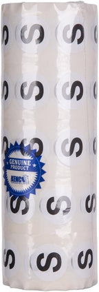 Clothing Size Stickers by Kenco - 0.875" Adhesive Apparel Circle Size Stickers - 2,500 Stickers Total (Small)