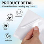 zandfelo 50 Pack 3'' x 5'' Clear Adhesive Index Card Pockets, PVC Labels Holders - Image 6