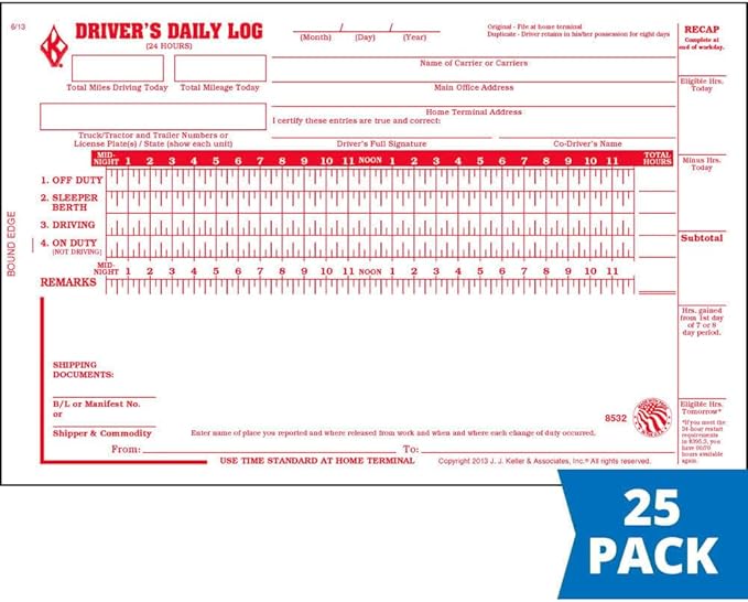 Driver Daily Log Book 25-pk. - Image 4