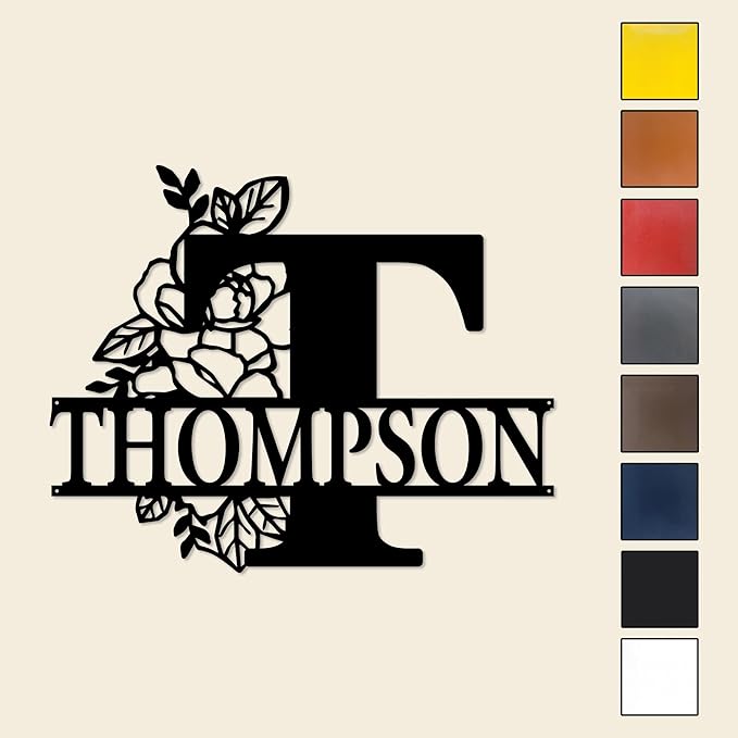 Custom Metal Signs | Personalized Monogram Name Sign | Outdoor Wall Art - Image 6