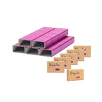 NatSumeBasics 6000 Rose Red Staples Colored Staples by NatSumeBasics