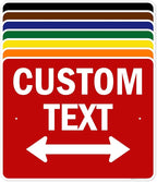 Custom Arrow, Custom Directional Sign, Two way Arrow, 24x30 Inches, Rust Free by MySignCenter