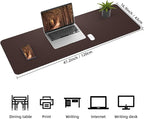 Leather Desk pad Protector, Large Desk mat - Image 3