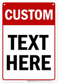 Custom Sign, Custom Sign for Business, Indoor/Outdoor use. 7x10 Inches by MySignCenter