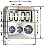 Elegant Digital Kitchen Timer Stainless Steel - Image 4