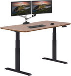Vari Classic Electric Standing Desk – 60x30 – Walnut/Black