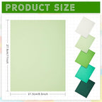 Sinmoe 100 Sheets 5 Shades Cardstock Paper 8.5 x 11 Inches 180gsm Solid Core - Image 2