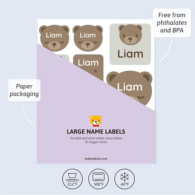Large Name Labels for Kids - Image 3