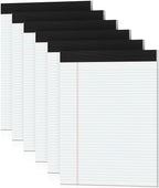 White Legal Pads 8.5 x 11 Writing Note Pads 9/32'' College Ruled & Double-Sided by notepads