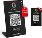 HotLabel – Google Review Stand 1-Pack – Bonus Google Review Tap Card 1-Pack – by Hotlabel