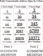 Personalized Metal Horizontal House Numbers - Image 3