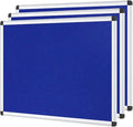 VIZ-PRO Notice Board Felt Blue, 48 X 24 Inches, 3 Pack by VIZ-PRO