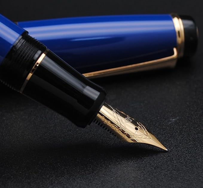 xixixiaozhu Metal Big Fountain Pen Set Medium Nib 0.7mm, Includes Ink Refill - Image 8