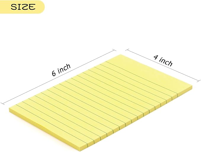 Early Buy 6 Pads Lined Sticky Notes - Image 2