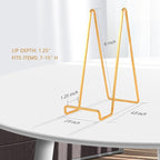 Decolore 4 Pack 6 Inch Gold Picture Stands - Image 2