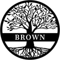 Custom Name Elaborate Tree of Life Metal Sign Personalized Tree of Life Metal by HYTSIGN