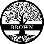 Custom Name Elaborate Tree of Life Metal Sign Personalized Tree of Life Metal by HYTSIGN