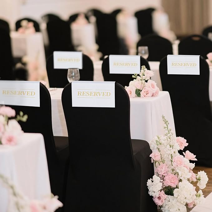 12 Pcs Reserved Seating Signs Reserved Chair Sign Printed Placeholder - Image 2