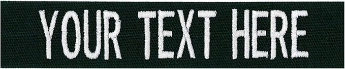 Custom Uniform Name Tapes Solid Colors. Made in The U.S.A. Ships Under 24 by NORTHERNSAFARI