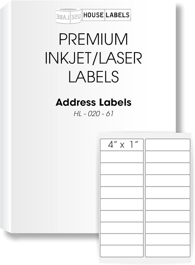 HOUSELABELS 20-up Shipping Labels by HouseLabels