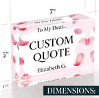 Personalized Gifts, Custom Quote Block Letter Board, Crystal-Clear Acrylic - Image 8